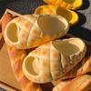 Creative Pineapple Bread Slippers Women's Summer Feet Feeling Soft Thick Sole Anti Slip Home Cool Slippers Ins