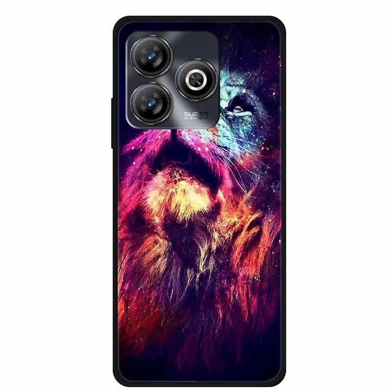 Чехол для ZTE Blade A75 A75 4G Милый Мягкий Силиконовый ТПУ Расписной Кот Чехлы для Телефона для ZTE BladeA75 4G A 75 Задняя Крышка Оболочка Новая Сумка