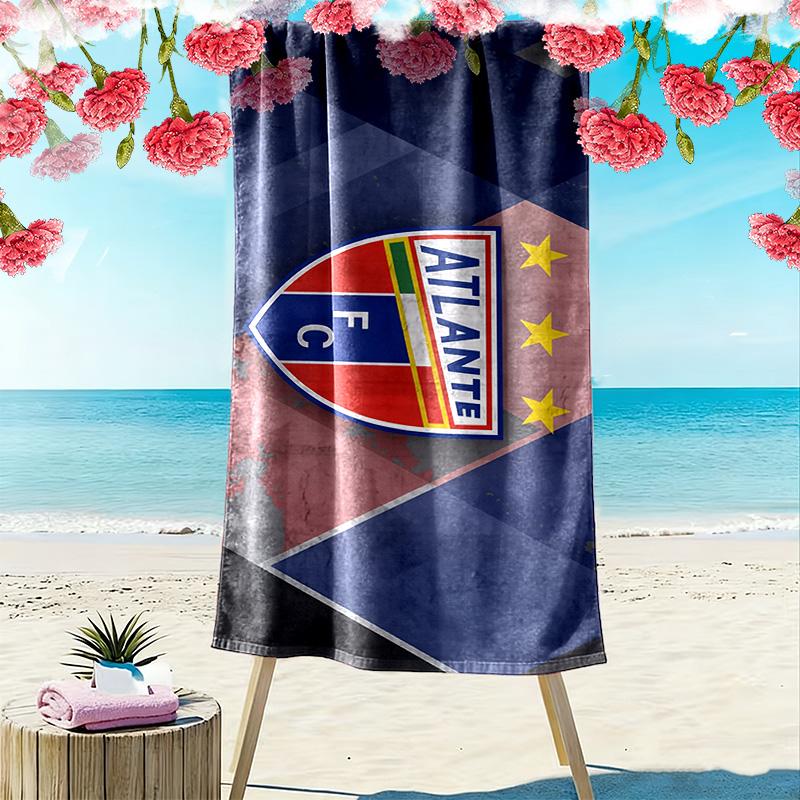 Atlante FC Print Beach Towel, Large Soft Quick Dry Towel for Beach Camping Swimming
