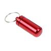 Waterproof Mini Key Ring Medicine Pill Bottle Box Tablet Storage Case Container