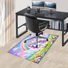 1pc Rainbow pony Soft Printed Area Rug, Office Carpet, Under Chair Protector Blanket for Bathroom, Living Room, Bedroom, Laund