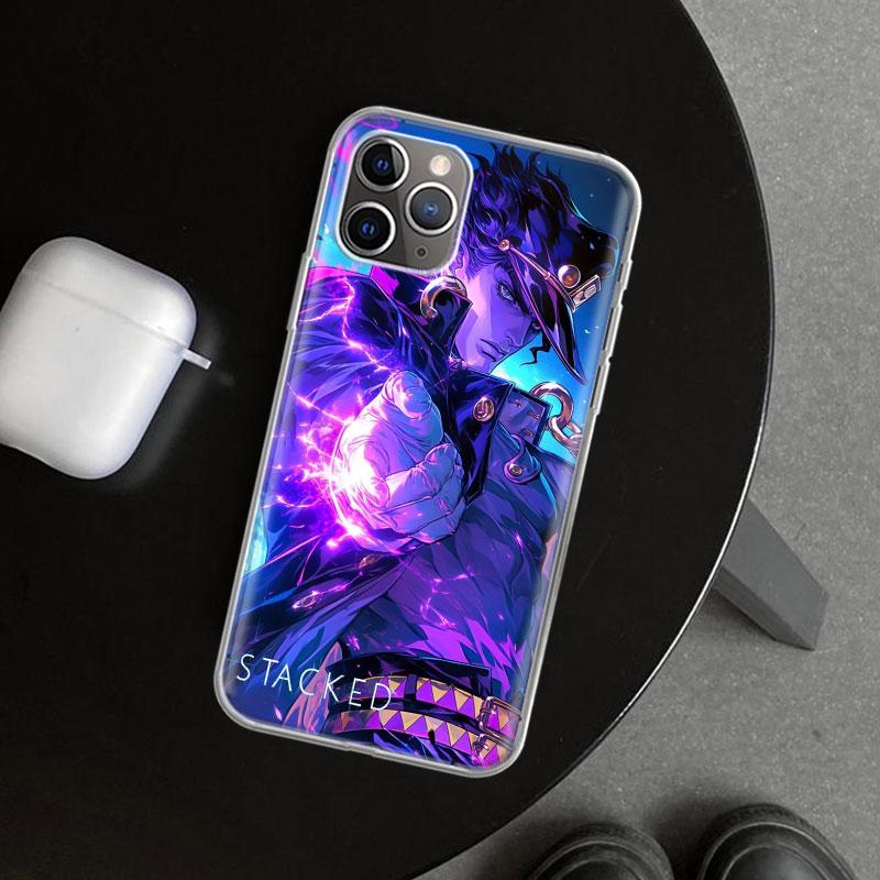 Чехол для телефона JoJo's Bizarre Adventure Kujo Jotaro для iPhone 11 12 13 Mini 14 15 Plus 16 Pro Max 17 Air 7 8 + SE Арт Кастоми
