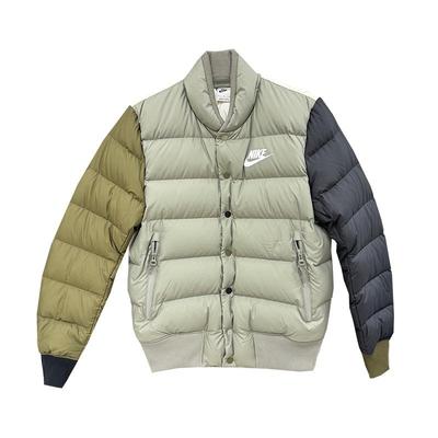 Nike Спортивная пуховая куртка с воротником-стойкой Зеленая Черная IB4499-053