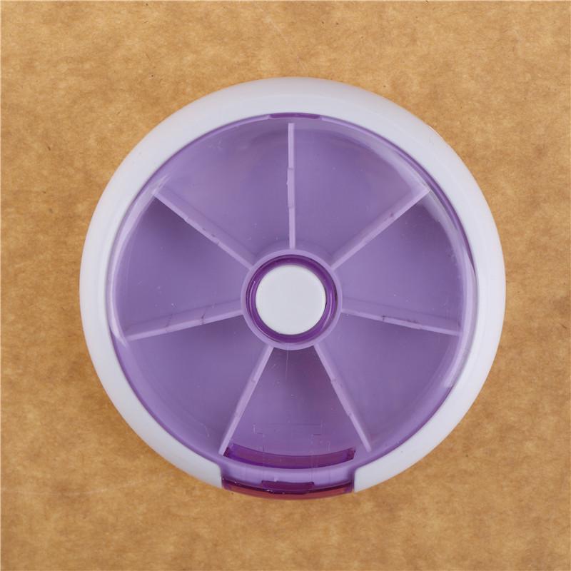 Weekly Rotating Pillbox Travel Pill Case Pill Organizer Medicine Box Drugs Pill Container