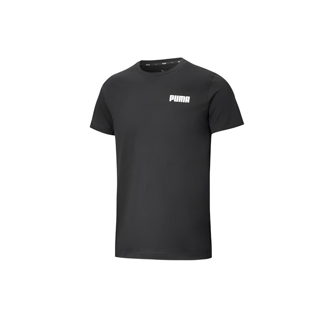 Puma Футболки Мужские Черные С Круглым Вырезом Умеренный Прямой Крой 845300-01