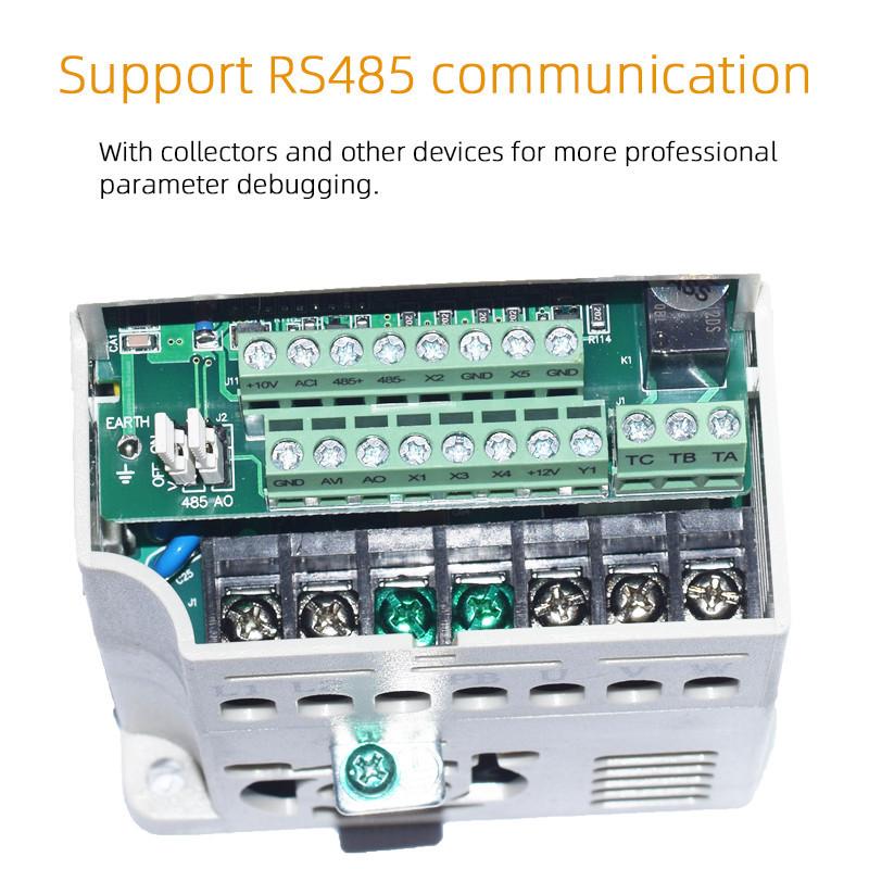 220V 0.75KW 1.5KW 2.2KW 220V Input 1phase Output 1phase VFD Single-phase Motor 220V Motor Speed Driver