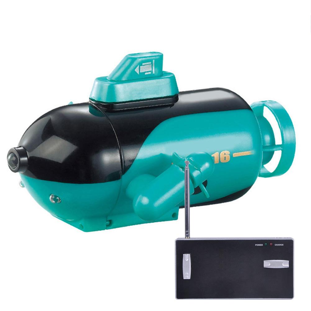 Remote Control Boat Mini Multifunctional Durable RC Boat Electric Ship Toy Glowing Submarine Model for Fish Tanks