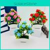 Silk Rose Plant Simulated Flower Potted Plant Bonsai For Home And Event Decor