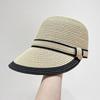 Новая кепка женская летняя тонкая шляпа дышащая милая курортная шляпа для верховой езды пляжная солнцезащитная соломенная шляпа
