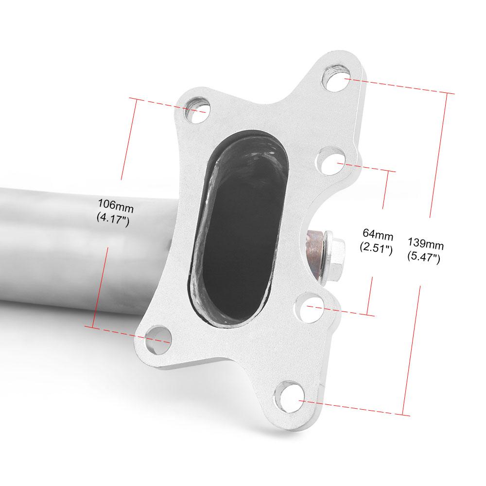 Turbo Exhaust Header Stainless Steel Catback Downpipe For Honda Civic 06-11 EX LX 2/4DR FG FA R18A