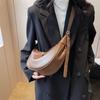 Bag Bag Soft PU Leather Solid Color Shoulder Oblique Armpit Bag