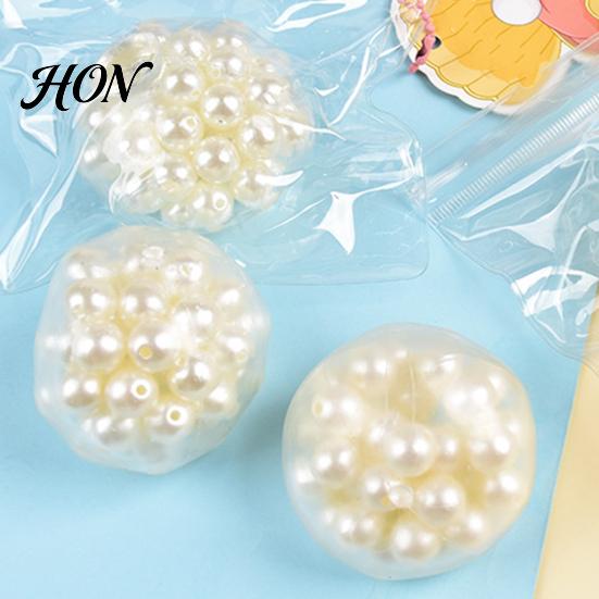 Durable Tpr Sensory Balls Pearl Bead Filled Stress Relief Toy, Soft TPR Relaxation Squeeze Ball, Environmentally Friendly Fidgets Slow Rebound