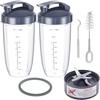 Чашки для блендера Nutribullet, чашки 32 унции с крышкой-непроливайкой для питья на ходу и лезвием-экстрактором, совместимые с блендером NutriBullet 600 Вт/900 Вт, замена NutriBullet
