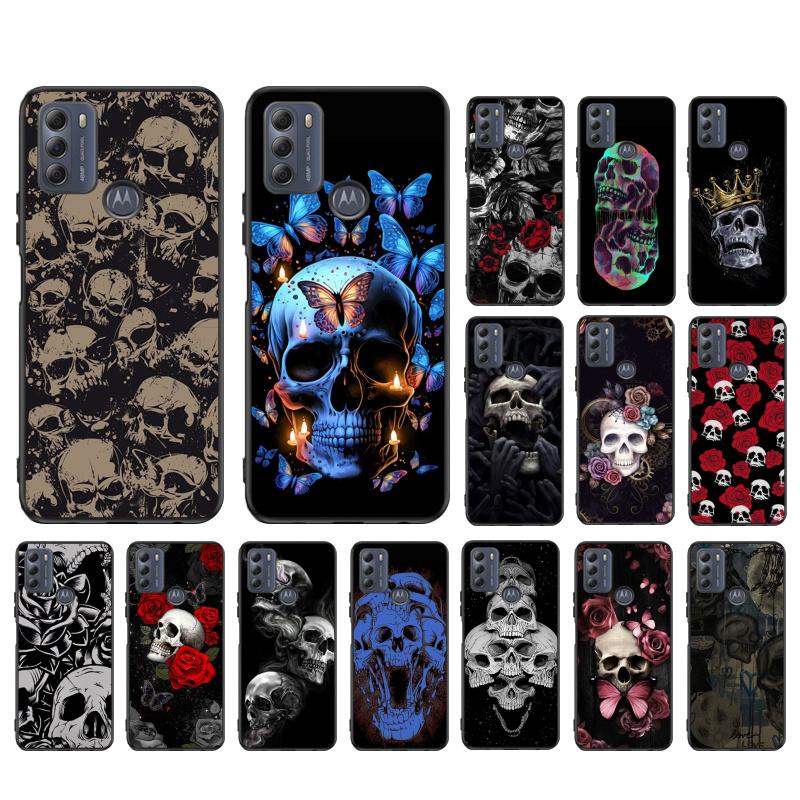 Чехол для телефона с изображением черепа для Moto Edge 50 40 Pro Edge 40 30 Ultra Neo Fusion G Power G Stylus G Play E32 E20 E40