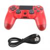 Wireless Controller Gamepad with Touchpad Audio Function USB Cable for PS4 / PS4 Pro / PS4 Slim Red