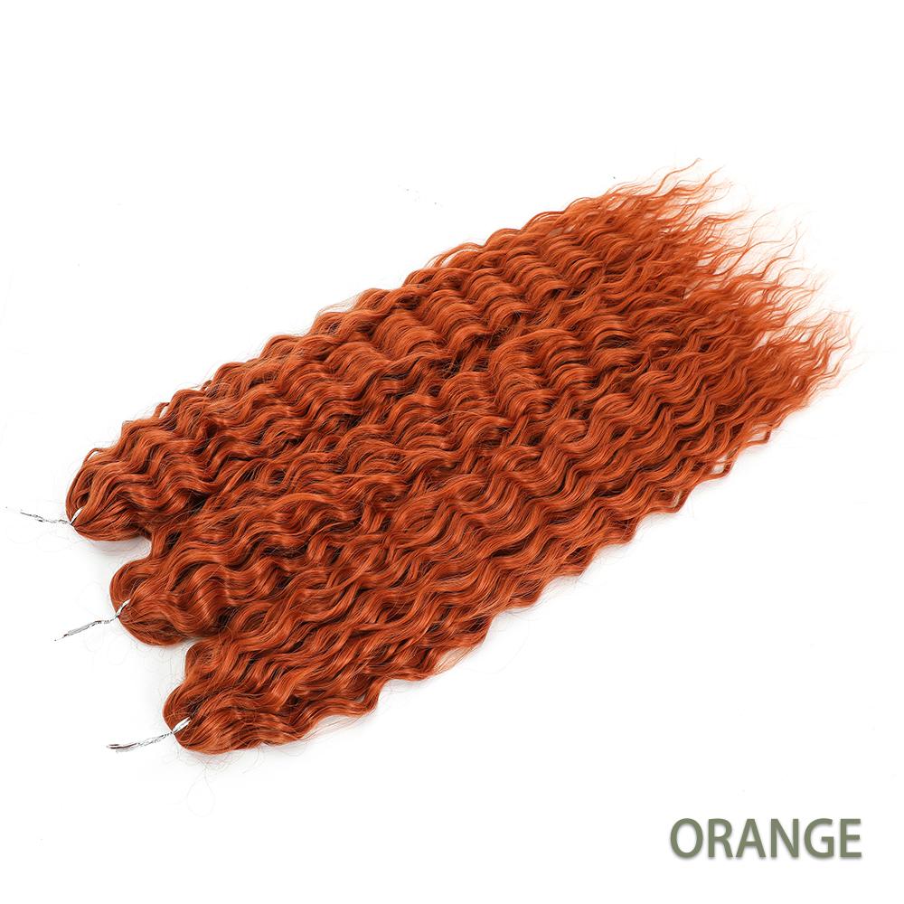 For Twist Crochet Synthetic High-Temp Machine Double Weft 22 Inches 300g 3Pcs/Lot#1B #4 BUG2 Water Wave Extensions Braid
