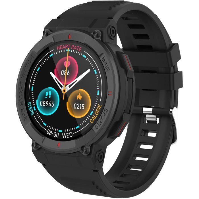 Montre connectée Bluetooth avec GPS Noir