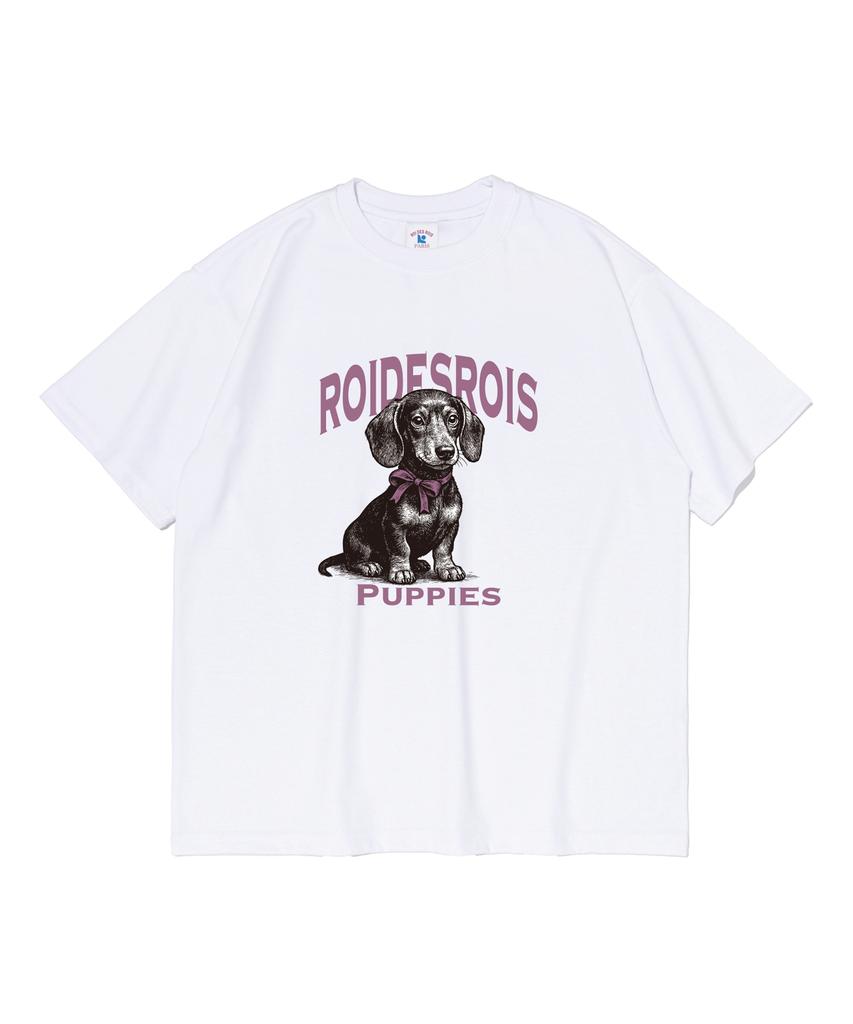 Футболка с коротким рукавом с персонажами щенков ROIDESROIS (белый)