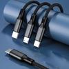 USB C на USB C Micro USB Коннектор Быстрозарядный Шнур для Мобильного Телефона