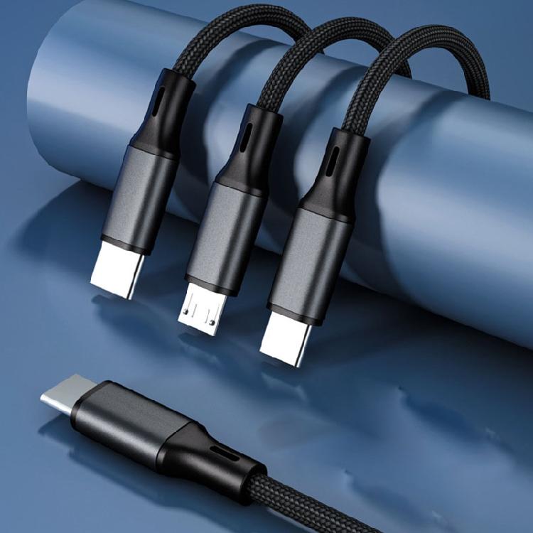 USB C на USB C Micro USB Коннектор Быстрозарядный Шнур для Мобильного Телефона