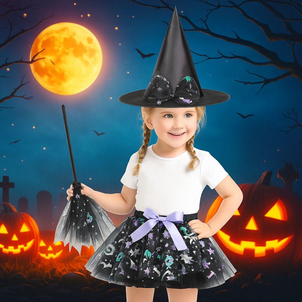 3Pcs/set Wizard Childern Halloween Costumes Pointy Hat Halloween Cosplay Costumes  Cosplay Dress