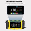 Battery Charger, 12V Intelligent Automatic Battery Charger with Large Digital Display Screen,