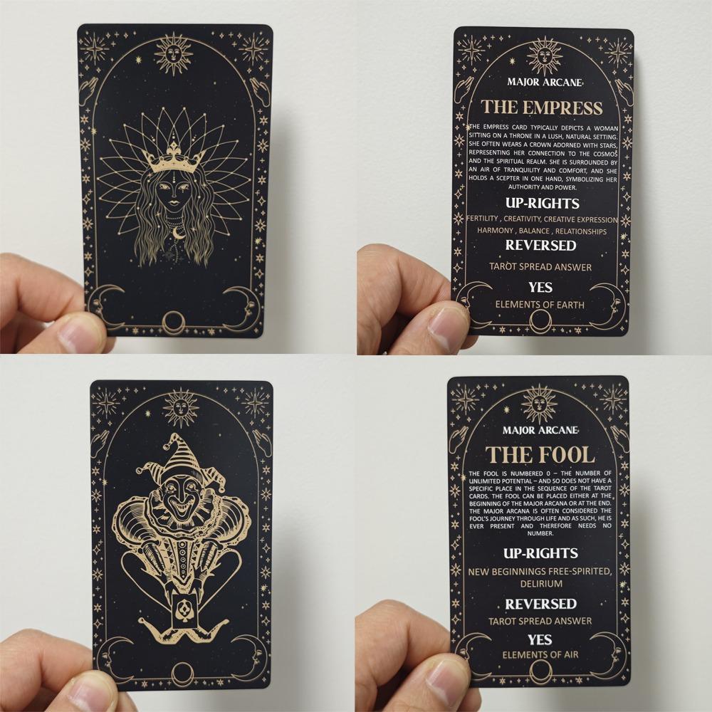 10,3*6 см Карты значений Таро 78 шт. Карты схематичные традиционные изображения и на другой стороне значения ключевых слов