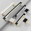 Double-colors Cabinet Pull Zinc Alloy Drawers Pull Nordic Kitchen Cabinets Handle Cabinet Hardware