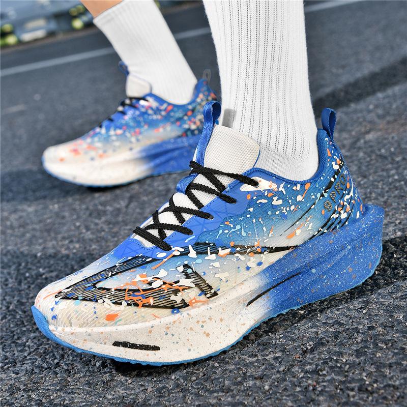 Chitu pro double net new carbon plate real explosive running shoes graffiti style high quality sports trendy shoes