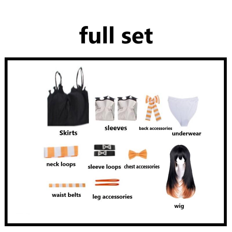 Anime Gachiakuta Amo Cosplay Costume wig Adult Women Sexy Dress Uniform Halloween Carnival Party Clothes Outfit Gift