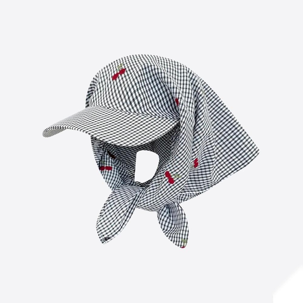 Korean Style Sunscreen Beach Hats Sweet Peaked Cap Headscarf Baseball Cap Summer