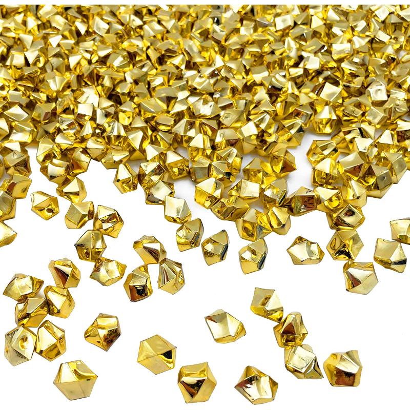 Fake Crushed Ice Cubes, Vase Fillers, 11 * 14 Mm Reusable Fake Ice Cubes Artificial Acrylic Crystal Cubes for Wedding Decor Photography Props