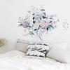 Romantic Flowers Wall Sticker Home Wall Decoration Living Room Bedroom Decals Literary Water Color Wallpaper Removable Stickers
