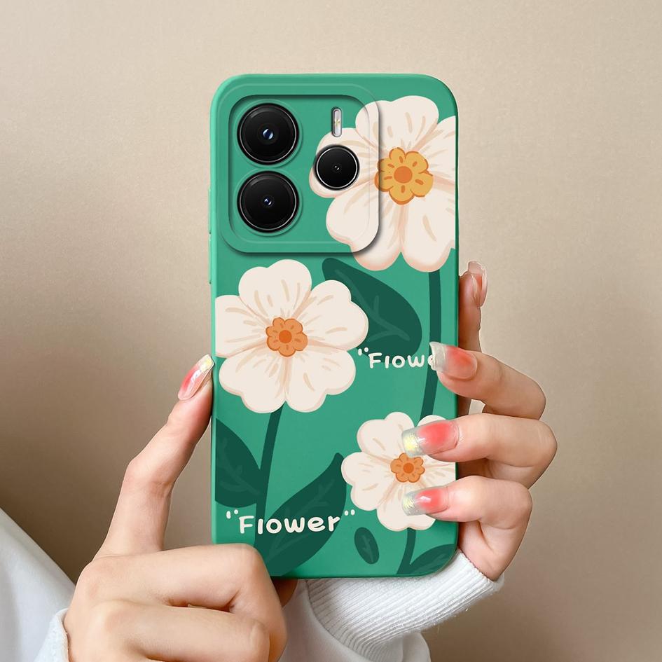 Чехол для телефона Redmi Note 11 12 14 12S 12R 12Turbo 11S 11E 11T 14S Pro Plus 4G 5G Роскошный цветочный жидкий силиконовый защитный чехол для камеры для Redmi Capa