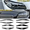 2 шт. ABS Gloss Evil фары для бровей веко для BMW F10 F11 5 серии 520i 520d 523i 525d 525i 530i 530d M550i M5 2010-2016