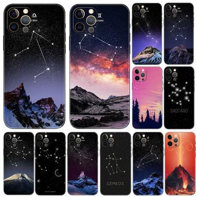 Чехол для телефона «Сделай сам» со знаками зодиака для iphone 6 6s 7 8 plus x 10 XR XS 11 12 13 mini pro MAX, черная задняя крышка из ТПУ