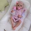 Cute 48cm Reborn Simulation Dolls Bettie Soft Full Silicone Body Newborn Babies Doll Handmade 3D Skin Veins Visible Rebirth Doll Kid's Christmas Gifts