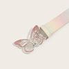 Adjustable Butterfly Rhinestone Belt Punk Waist Belt Butterfly Waistbands  Dress Decoration