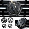Наклейки с логотипом VW GTI, набор из 2 шт. для Golf MK6 MK7 Polo Passat CC Tiguan T-ROC Jetta Arteon - Наклейка на решетку радиатора и задний багажник Re1