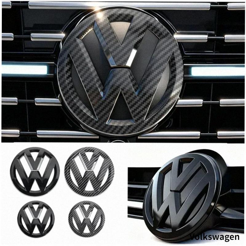 Наклейки с логотипом VW GTI, набор из 2 шт. для Golf MK6 MK7 Polo Passat CC Tiguan T-ROC Jetta Arteon - Наклейка на решетку радиатора и задний багажник Re1
