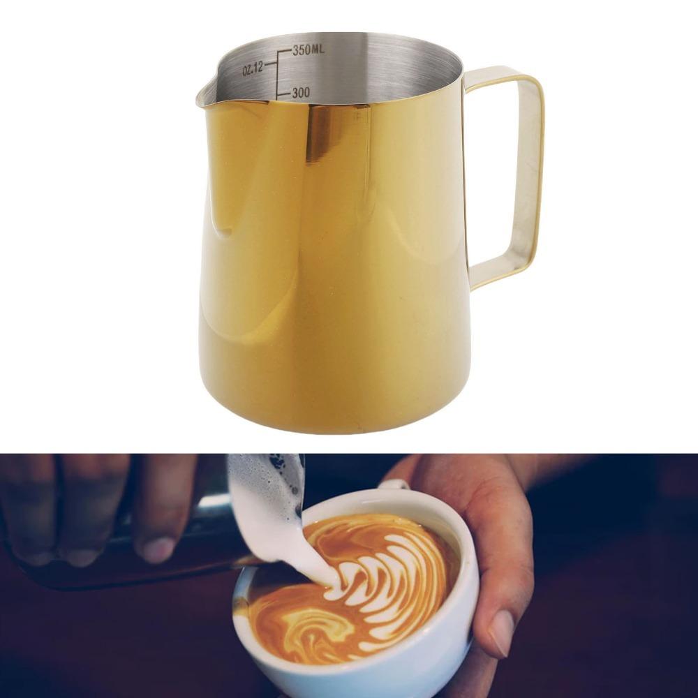 With Scale Milk Frothing Pitcher 350ML Capacity Latte Art Pitcher  Coffee Making