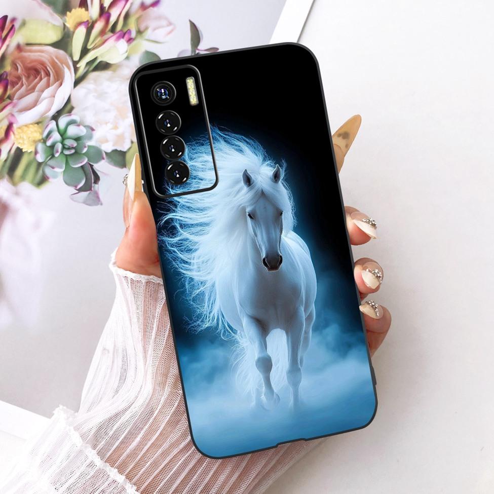 Чехол для телефона Tecno Camon 17 Pro Чехол Силиконовый Милый Кот Модный Забавный Расписной Funda Для Tecno Camon 17Pro CG8 CG8h Корпус