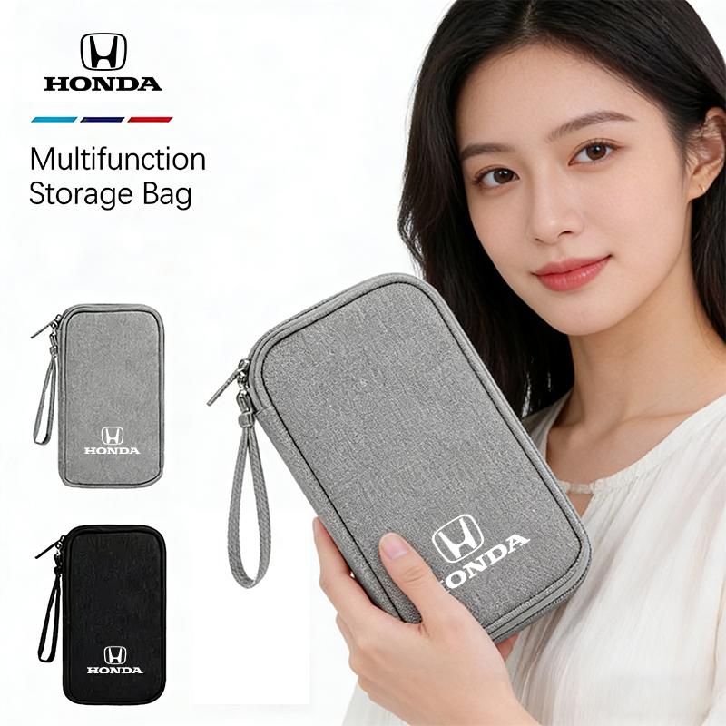 AAAKB1 Honda Badge Car Storage Bag Portable Handbag For Honda Insight Odyssey Vezel CRZ 5th City CRX Pilot B-series D-series H-series
