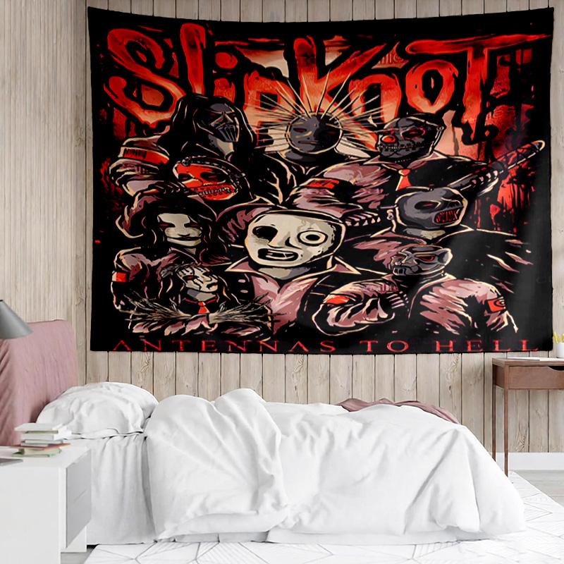 1PC Rock Metal Music Band Collage K-pop music group Tapestry Accessories for Bedroom,Livingroom, dormitory Room Wall Decor Fan Birthday Gifts