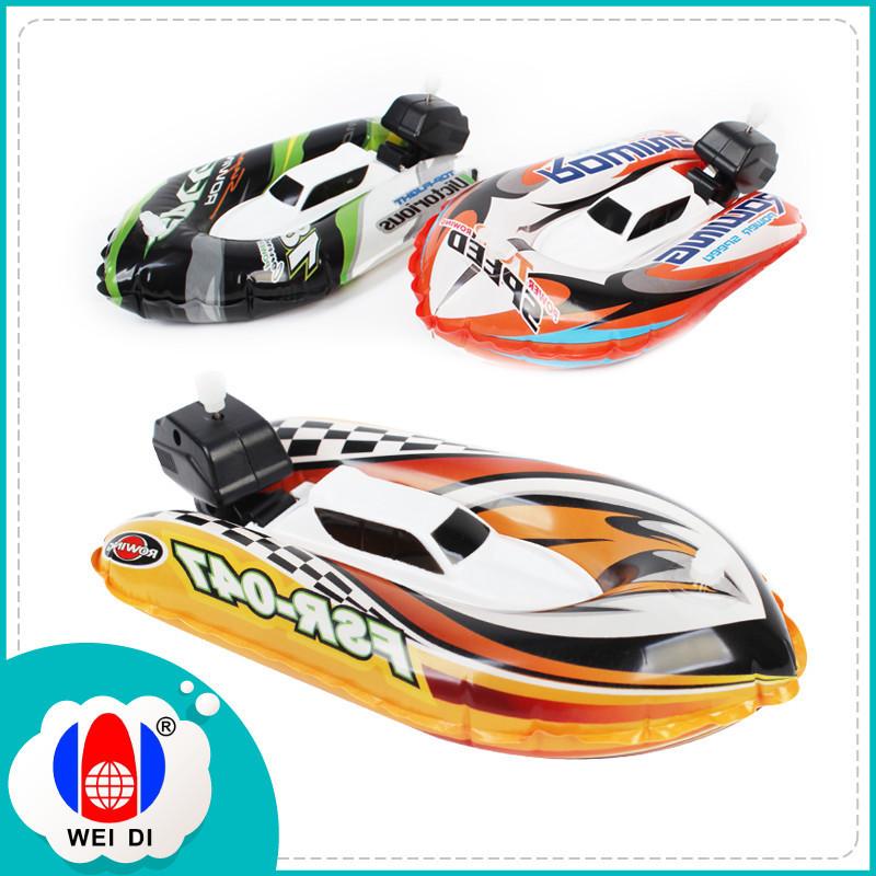 Chain Winding Bath Water Inflatable Chain Boat US383 With Gas Cylinder Boys And Girls Water Toys