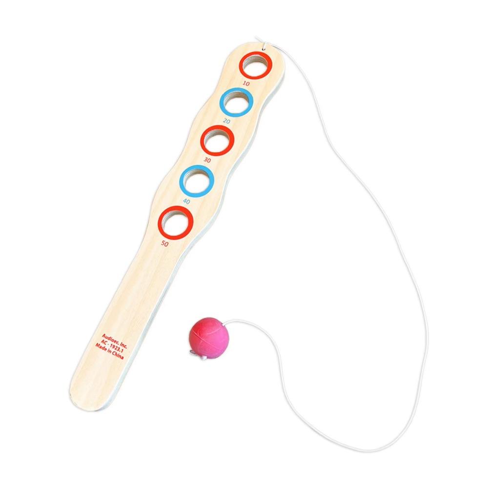 Elastic String Wooden Paddle Ball Game Wooden Paddles with Ball Hand Eye Coordination