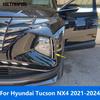 Для Hyundai Tucson NX4 2024 Хромированная накладка-ресничка на передний противотуманный фонарь, полоска-облицовка, автомобильные аксессуары