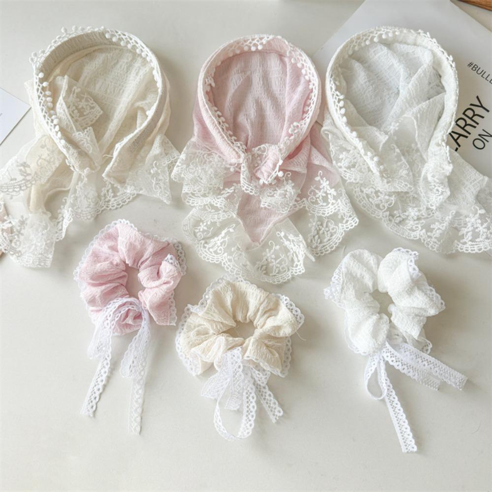 Bowknot Hair Hoop Seersucker Hair Bands Ins Hair Scarf Women