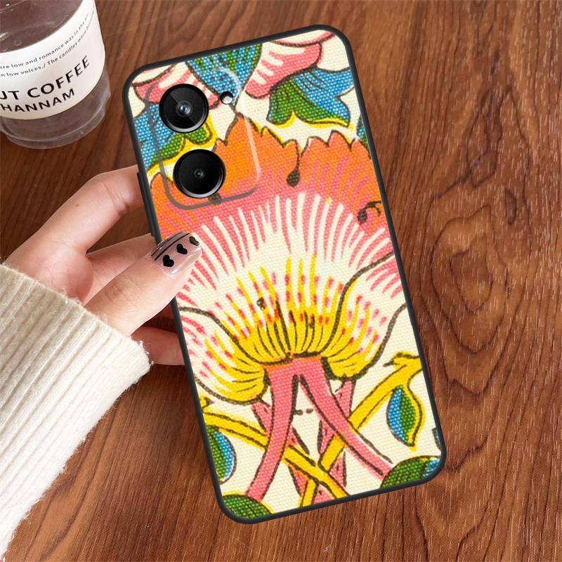 William Morris Lodden For Realme 10 11 12 13 14 15 Pro Plus C65 C71 C75 C55 C63 C61 C53 C67 C35 GT6 GT7 Pro Case