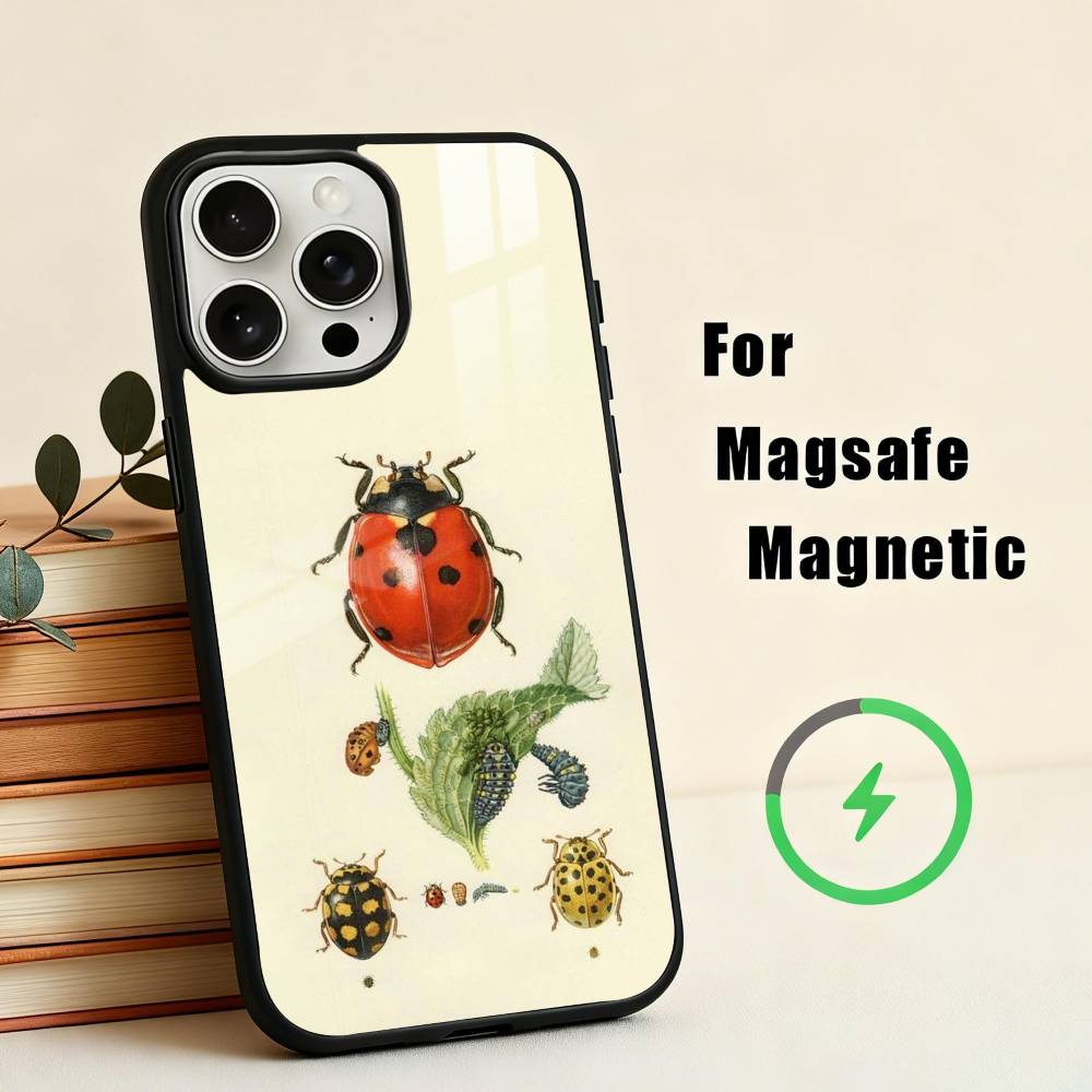 I-Insects And B-Bugs Phone Case For iPhone 17,16,15,14,13,12,Plus,Pro,Max for Magsafe Magnetic Wireless Charging